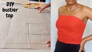 DIY bustier top