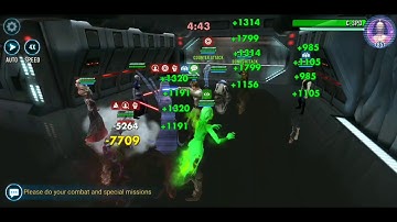 Nightsisters vs. CLS, C3PO, Chewie, R2D2, and Han Solo in Arena