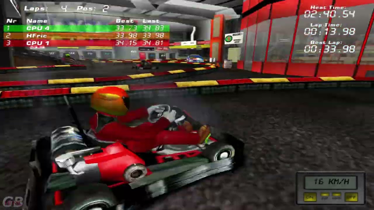 The Mediocre Zone | Indoor Kartracing (2004) Lap time racer with Clipping and broken Ai