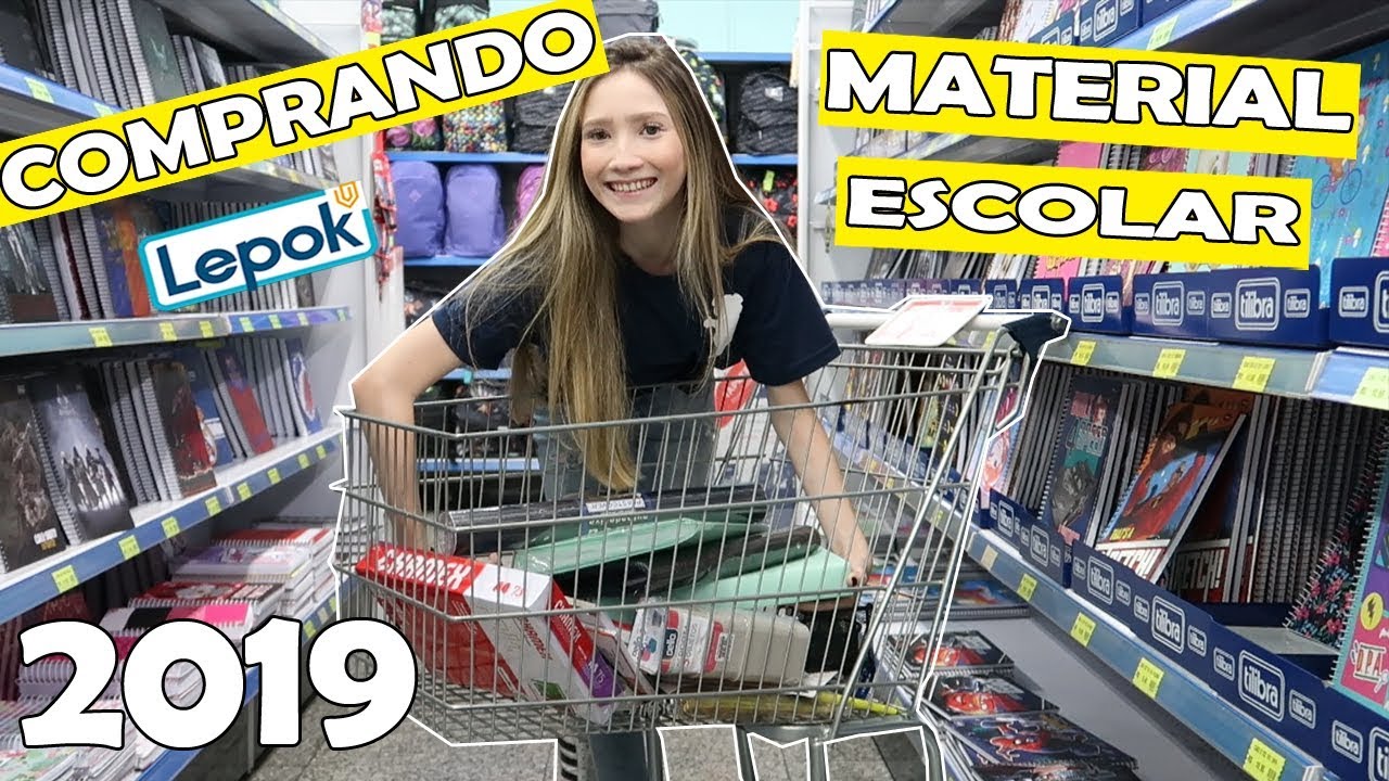 COMPRANDO MEU MATERIAL ESCOLAR 2019 / Zabetta Macarini