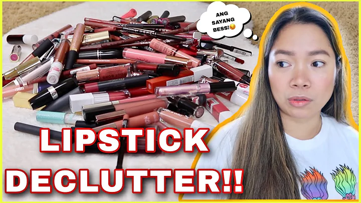GETTING RID OF MY MAKEUP || LIP PRODUCTS DECLUTTER...