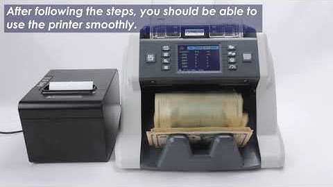 How to Connect the Ribao Banknote Counter BC40 to a Printer?