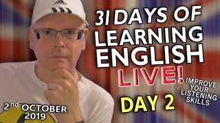 31 Days of Learning English - Day 2 - It's time to improve your English - Meal Words / Unboxing
