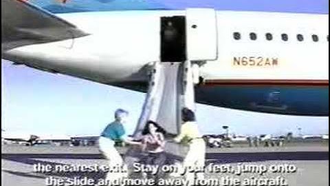 America West Airlines A320 Safety Video