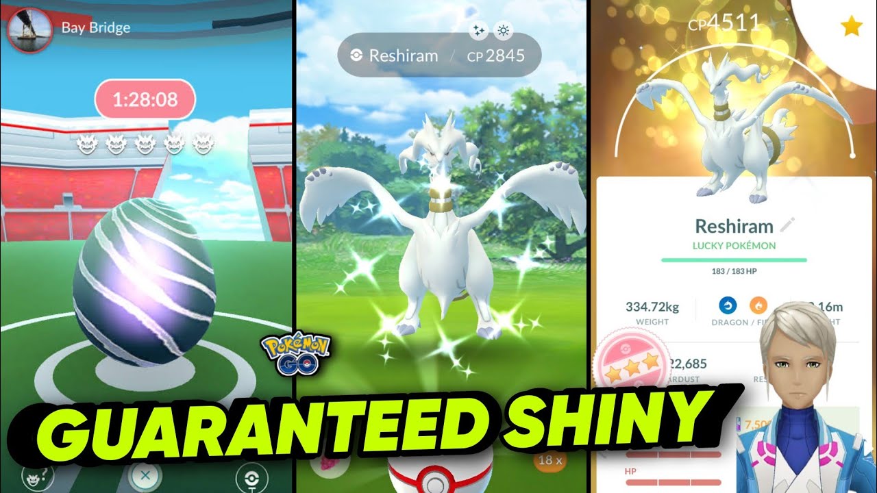 Shiny Reshiram Level 40 2nd move pokemon trade go pgkg