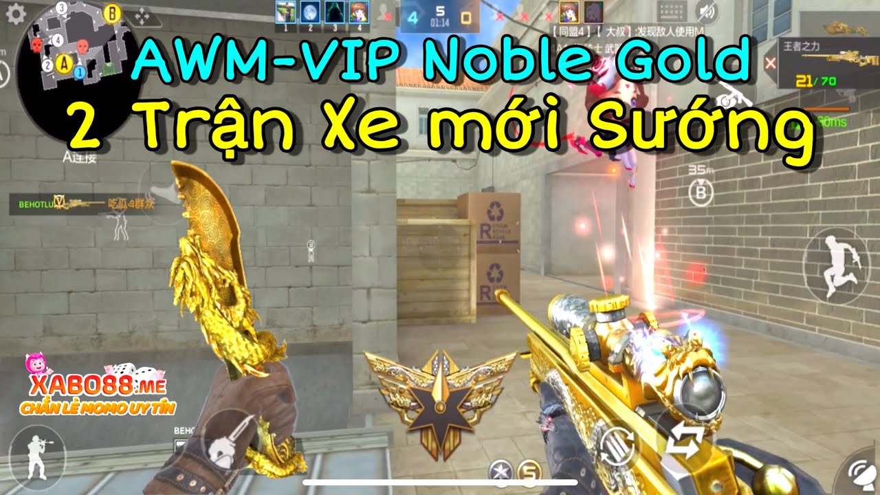 CF Mobile | AWM-VIP Noble Gold Và AK47-Noble Rose Khoắng Nhẹ 2 Trận Cho ...