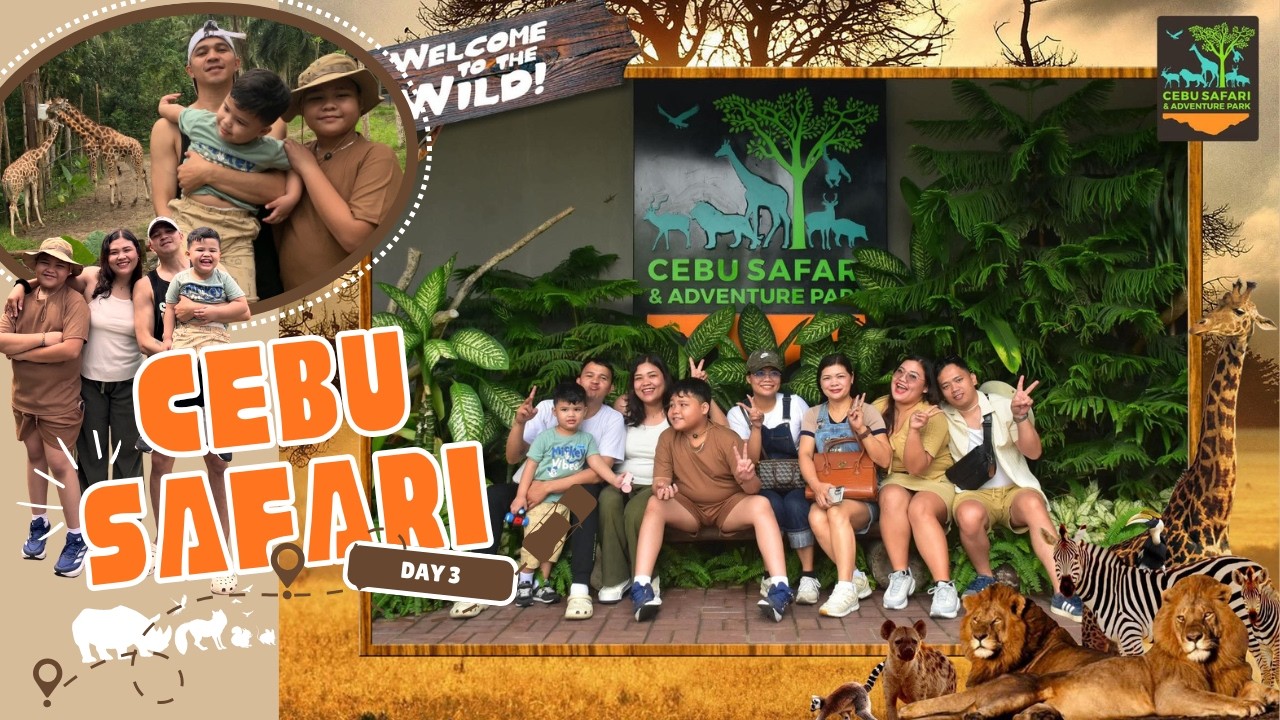 CEBU DAY 2: Safari Adventure Park & Sugbo Mercado Food Trip | Travel Vlog Series 🇵🇭