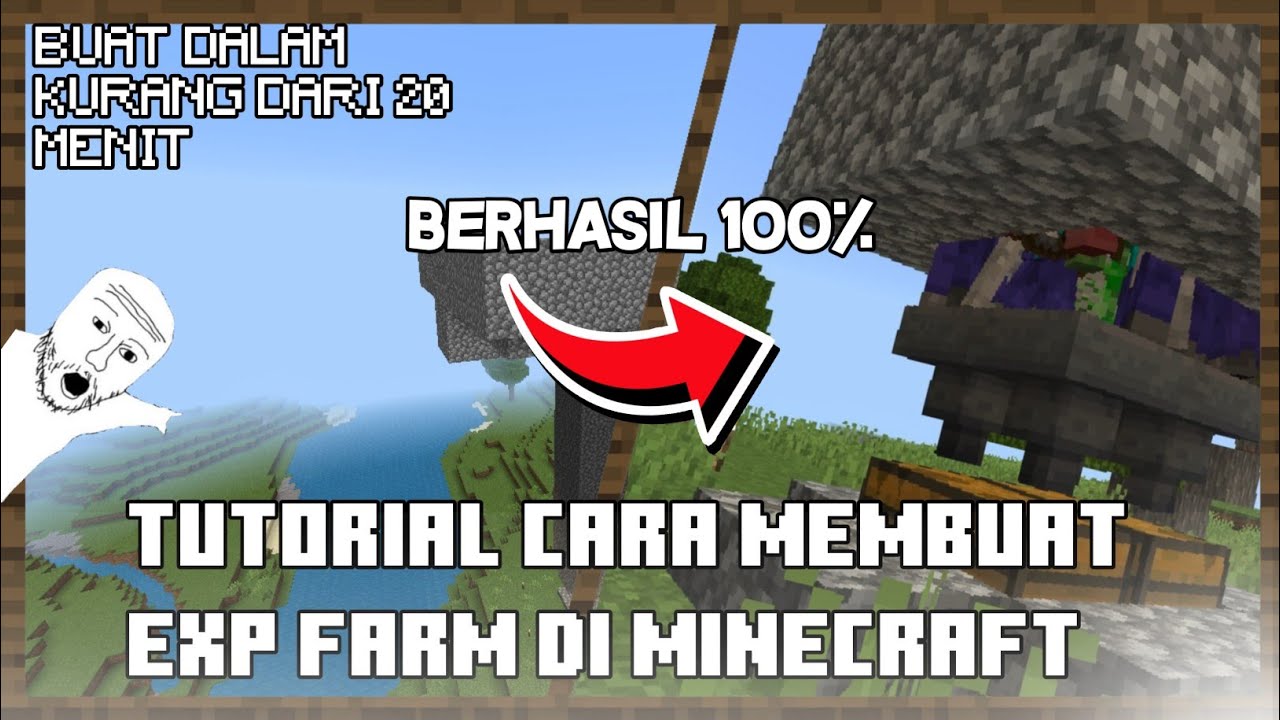CARA MEMBUAT EXP FARM DI MINECRAFT !!! | Tutorial | Minecraft Bedrock ...
