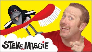 brush your teeth story and song with steve and maggie magic toothbrush for kids wow english tv