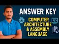 Answer key computer architecture and Assembly Language 2025 /BCA