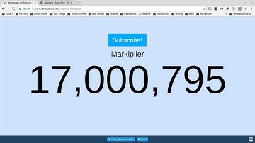 Markiplier Subscriber Count LIVE [16,997,000]