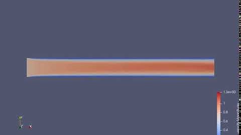 Simulation of Air flow through pipe using CONVERGE Case 1