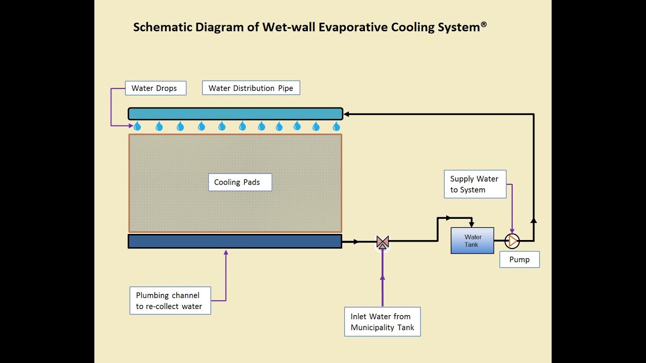 Wetwall Evaporative Cooling System® in Dubai by Greenfield Trading LLC