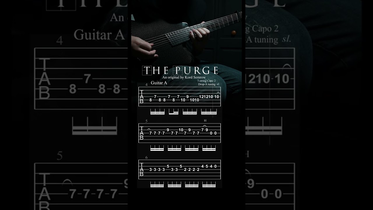 Original Guitar Intro – “The Purge” 🎸 (TAB in Video)