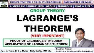 Lagrange's Theorem | Lagrange Theorem in Discrete Mathematics | Lagrange's Theorem Proof