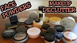 Makeup Declutter Face Powders | (MAKEUP GRAVEYARD ) 2017 DECLUTTER SERIES