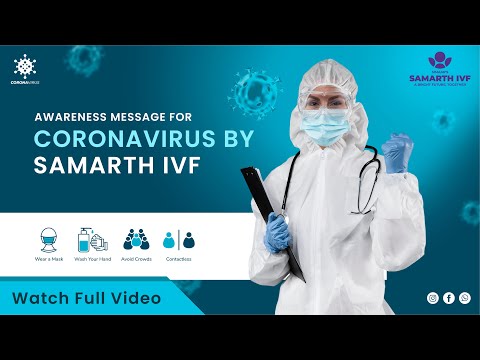 Awareness message for Coronavirus by Samarth IVF