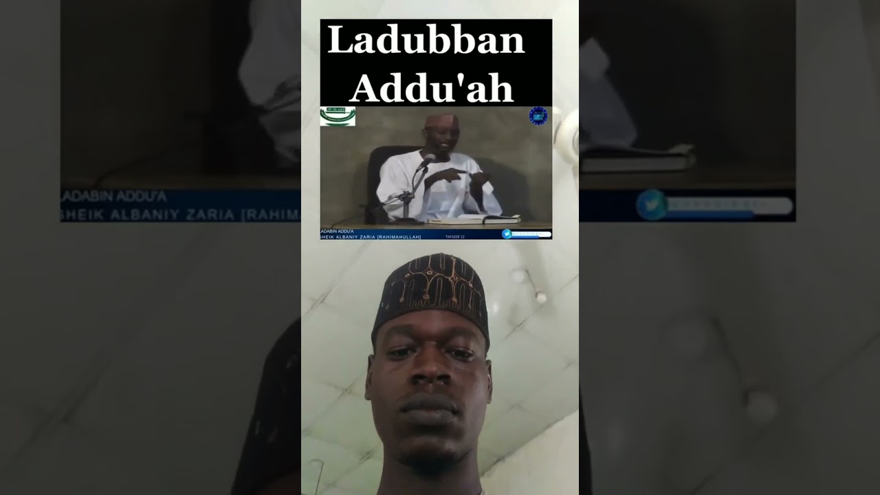 Этикет принятия молитв, Шейх Албани Зария 