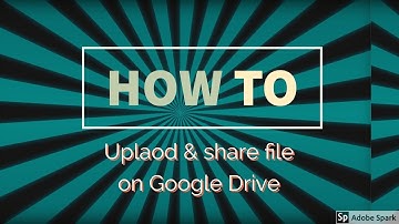 how to upload & share file at google drive in Urdu and Hindi