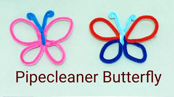 How to make a Pipe cleaner Butterfly, pipecleaner easy crafts diy