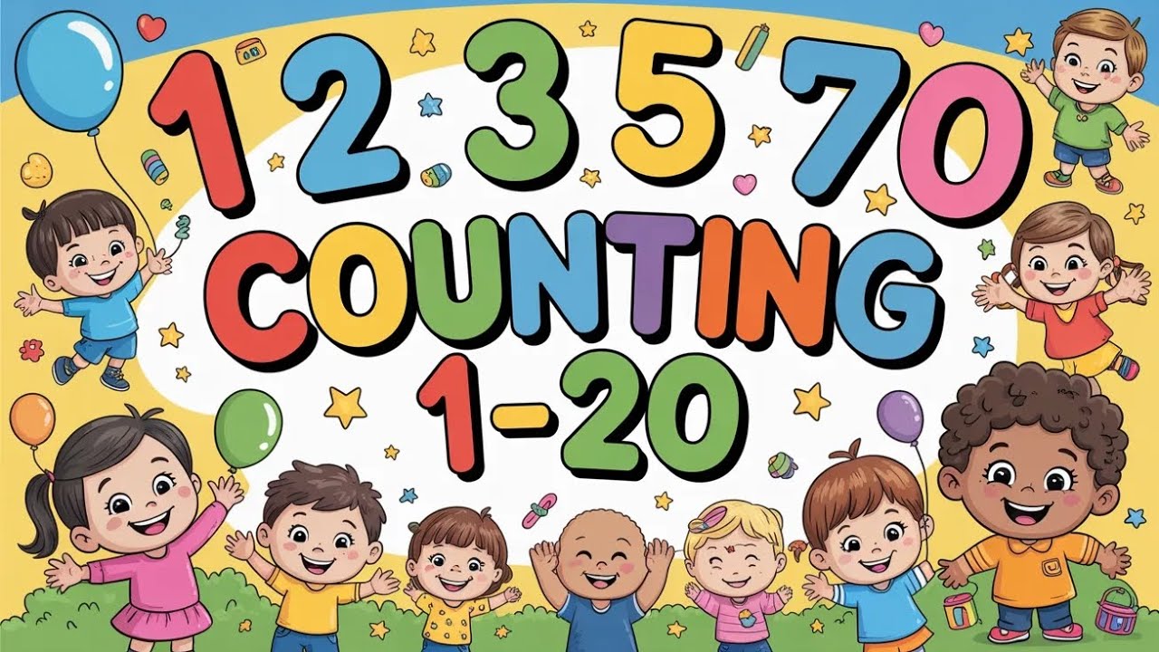 Learn Counting 1–20 | Numbers for Kids | Count from 1 to 20 | Preschool ...