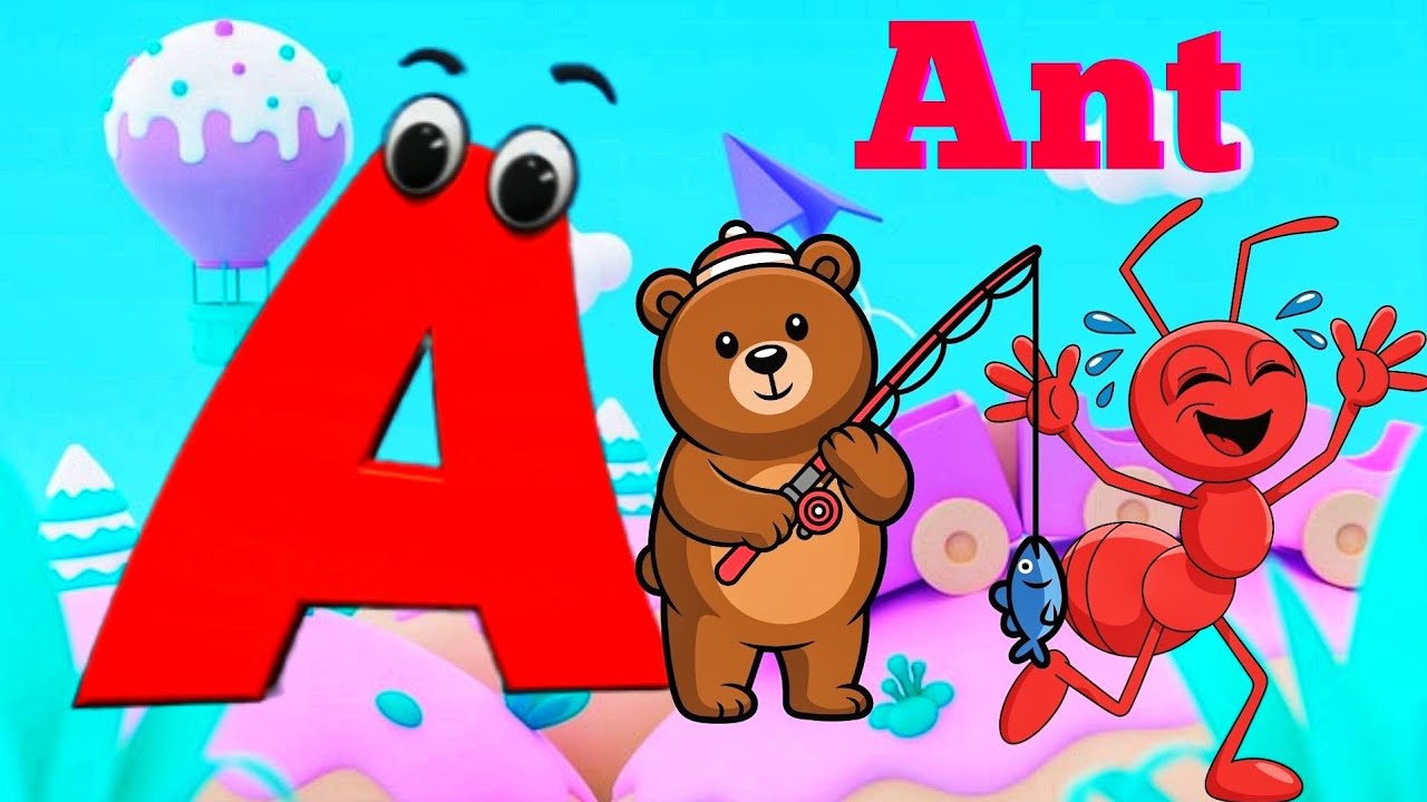 Песни для изучения алфавита | Песенка про английский алфавит для детей | Детские стишки | Песенка...