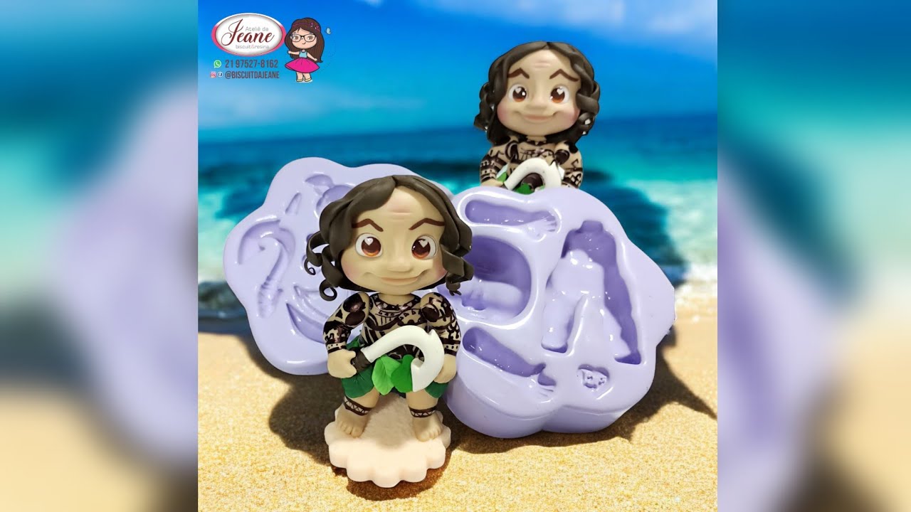 Maui de biscuit (personagem Moana) - com molde