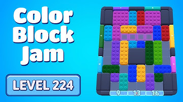 Color Block Jam Level 224 Solution Walkthrough