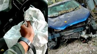 car air bag open | ford ecosport accident