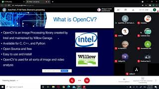 Webinar on Image Processing using OpenCV 0n 19-5-2021