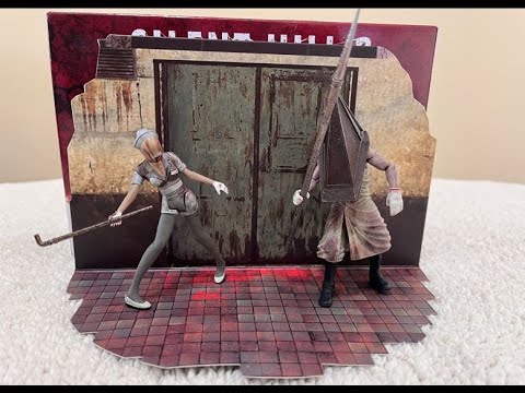 Boneco action figure Pyramid Head + Enfermeira coleção Silent Hill -  Impressão 3D