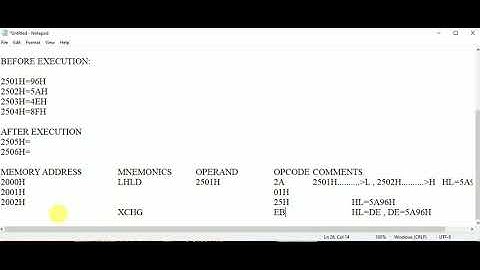 Addition of two 16 bit numbers without carry generated.