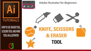 Illustrator CC Tutorial : Eraser Tool, Scissor Tool and Knife Tool | Bangla Tutorial |