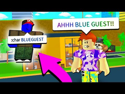 Becoming The Blue Guest And Trolling Poke Roblox Youtube - trolling the blue guest with admin commands in roblox