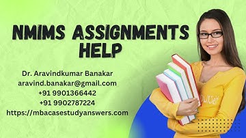 NMIMS JUNE 2024 Customized Assignments I NMIMS assignment consultancy I NMIMS online tutoring.