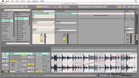 Ableton Live clip envelopes and automation