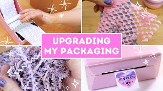 ♡ STUDIO VLOG ♡ Upgrading my packaging! \/\/ Small business day in the life \/\/ Order packing supplies