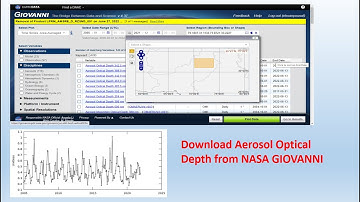 How to download Aerosol Optical Depth data from GIOVANNI NASA