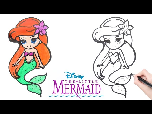 Coloriage Ariel la Petite Sirène