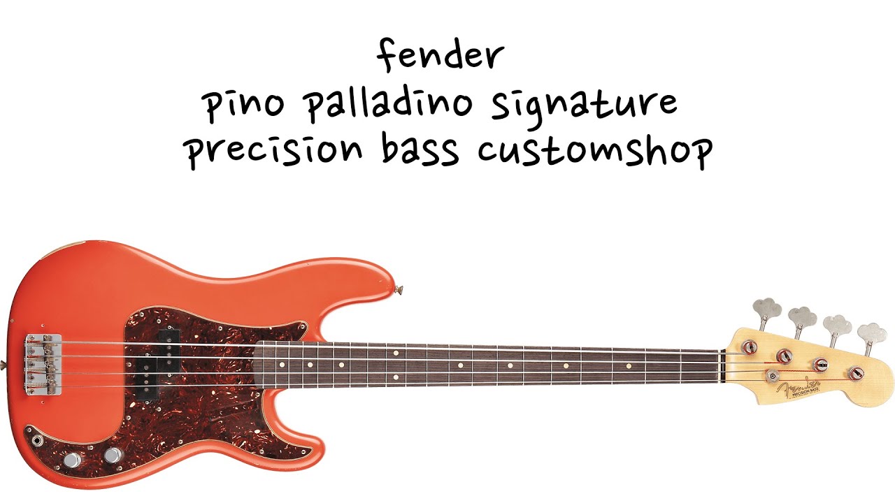 fender pino palladino signature precision bass customshop - YouTube