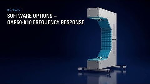 Automotive radome and bumper testing - QAR50-K10 Frequency response