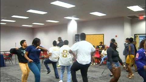 Alpha Psi Lambda unstoppable Upsilon Chapter brothers strolling at MGC Expo