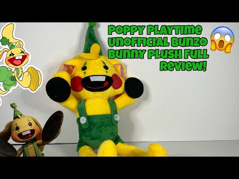 New Unofficial Poppy Playtime Bunzo Bunny Plush Full Review!!! 
