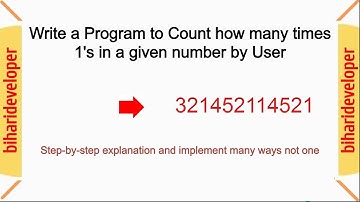 Counting Occurrences of 1