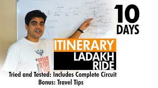 Itinerary For Ladakh Ride | 10 Days From Delhi | Travel Tips | Complete Circuit