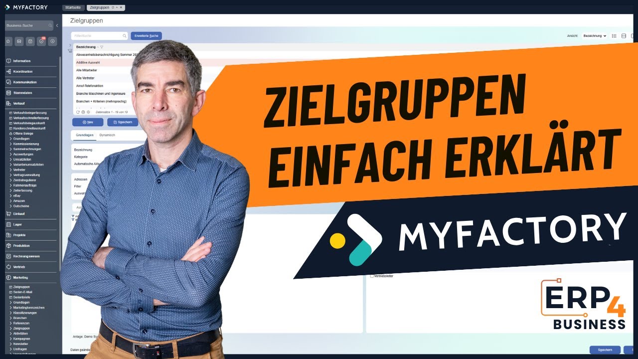 Myfactory CRM: Zielgruppen anlegen & filtern (Schritt-für-Schritt Anleitung)