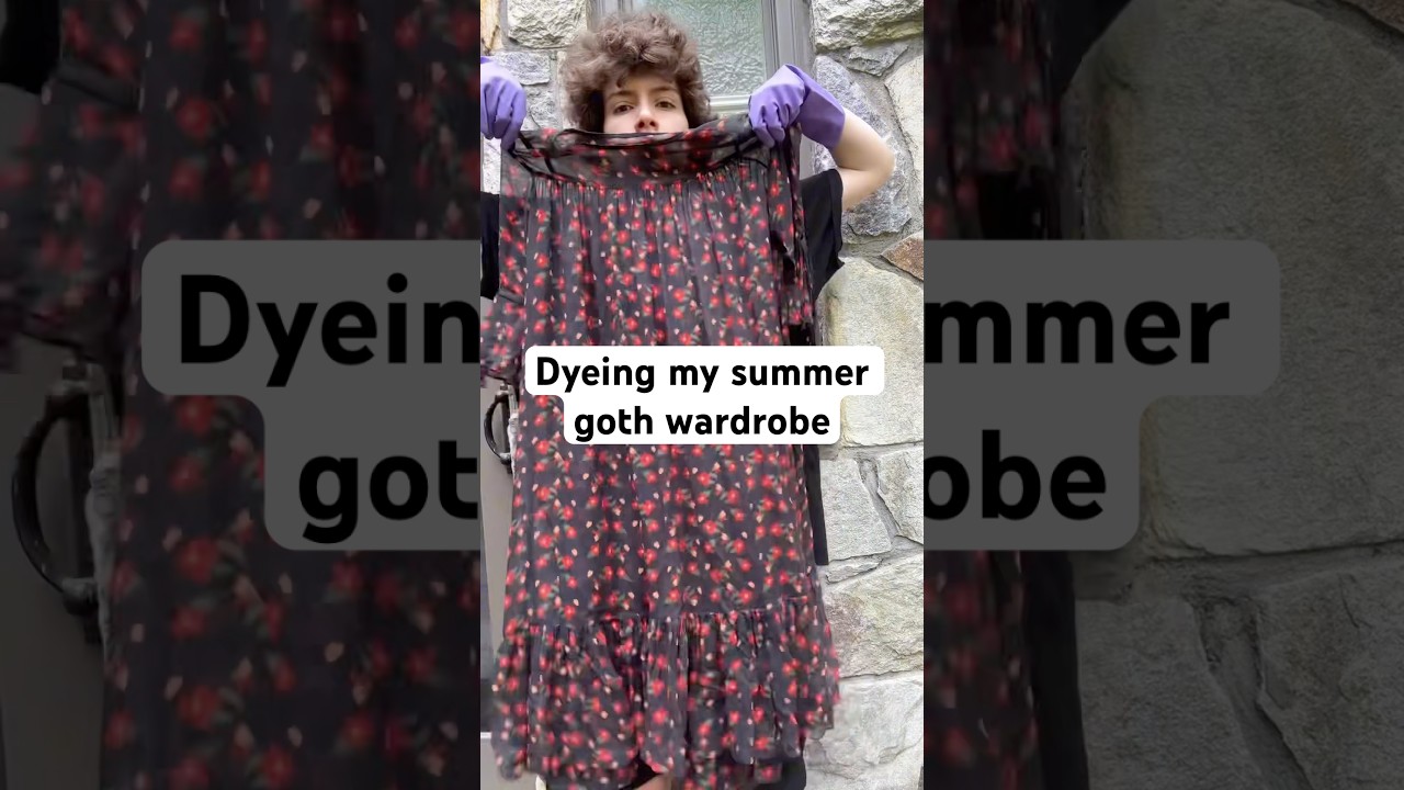 Кислотное окрашивание — мой путь к летнему готическому гардеробу, полному легкого шелка