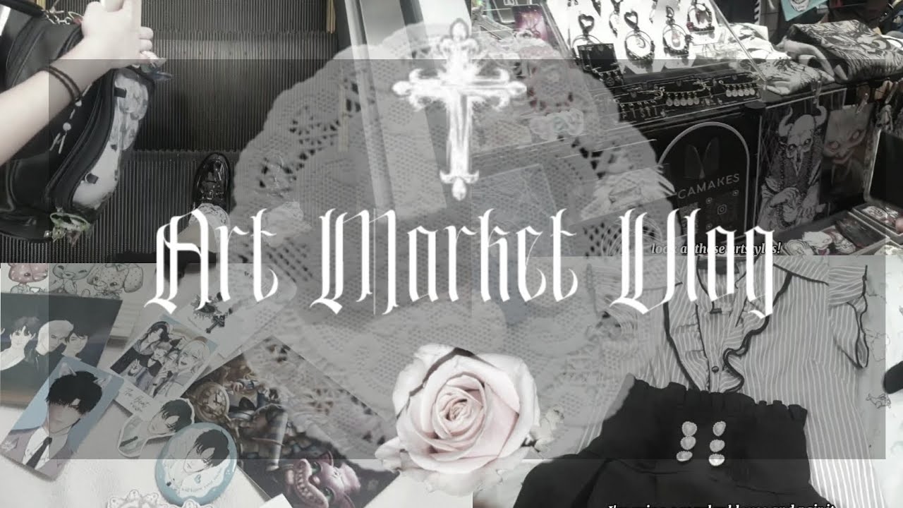 𓆩♱𓆪Jirai Kei Vlog #1 地雷系 | Art Market, Event, Cute Cafe, Art Haul