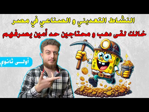 النشاط التعديني و الصناعي في مصر أولى ثانوي جغرافيا 
