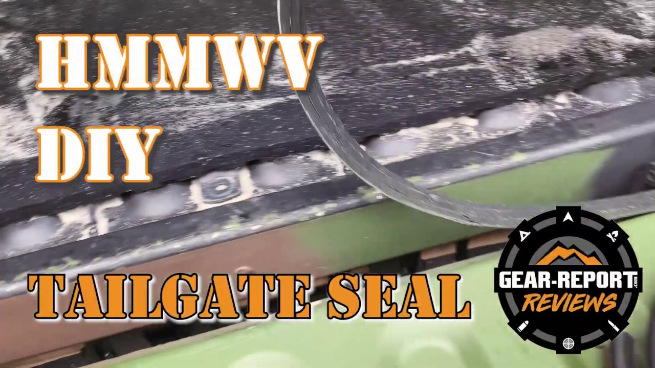 HMMWV DIY - How to Replace the Tailgate Seal on a military surplus Humvee